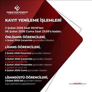 KAYIT YENİLEME İLE İLGİLİ ÖNEMLİ DUYURU