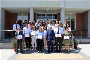 A ceremony was held to present MÜDEK accreditation certificates to the departments in our faculty.